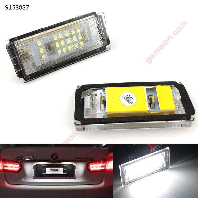 2Pcs Car  LED license plate lights for BMW E46 4D(98-03)323i 325i 328i Auto Replacement Parts PZD