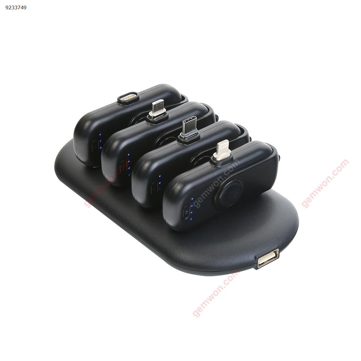 Picture of Portable universal mobile power magnetic mobile power mini finger emergency magnetic charging treasure (black)