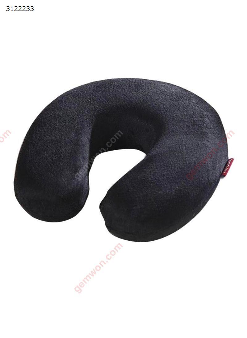 Memory Foam Neck Travel Pillow, Black Camping & Hiking TRAVEL PILLOW