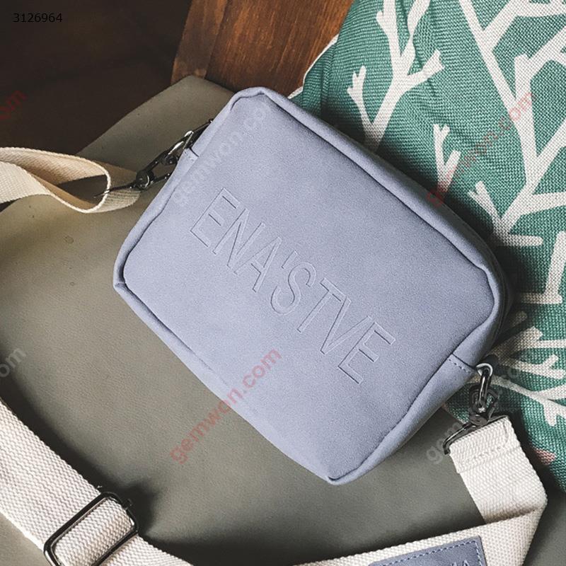 Shoulder bag female campus student bag Messenger bag art bag mini mobile phone bag(Gray) Outdoor backpack n/a