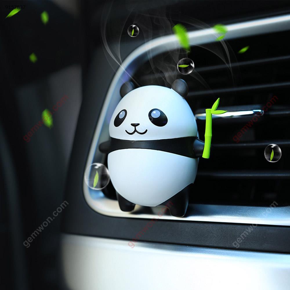 New car perfume Creative Panda air outlet car perfume Marine fragrance car fragrance-Panda shape Autocar Decorations PVC