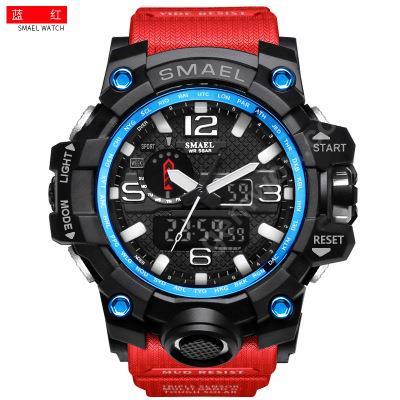 Smyr's new watch authentic fashion sports multi-functional electronic watch Smart Wear Smyr's new watches are authentic, fashionable, sporting and multi-functional electronic watches, black, blue and red