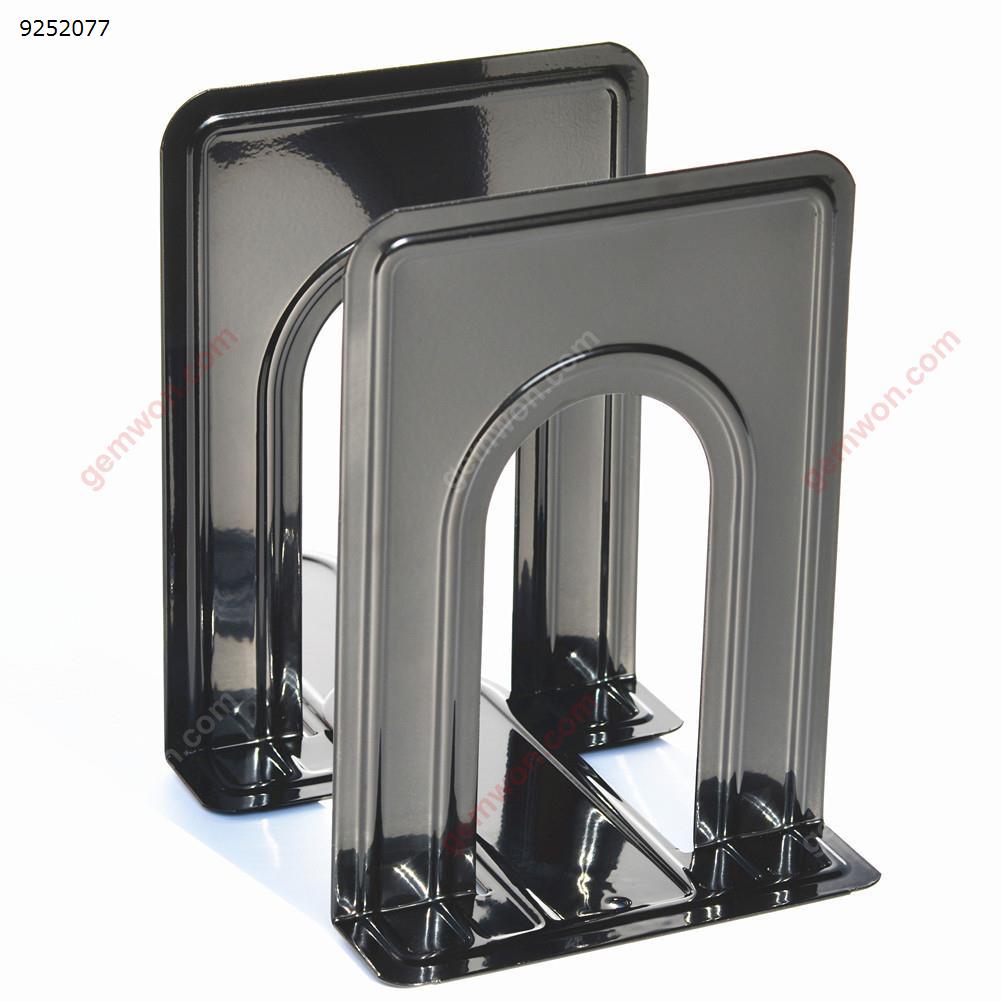 1 Pair Bookends Heavy Duty Metal Office Home Black(M) Office Products N/A