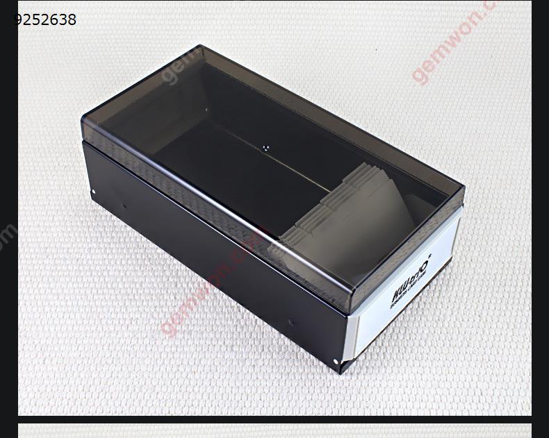 Business Card Desktop Storage Box Large Capacity For 400 Cards,Size:214*113*72mm,Blue Black Random Delivery Office Products N/A