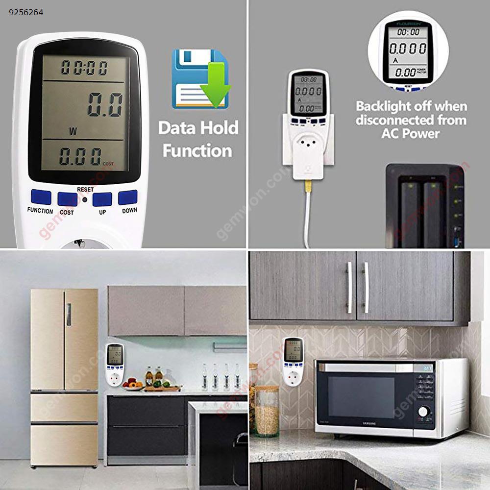 Digital Voltage Wattmeter Power Analyzer Electronic Power Meter Energy Meter Automatic Kwh Power Switch EU Switching Power PM001-E