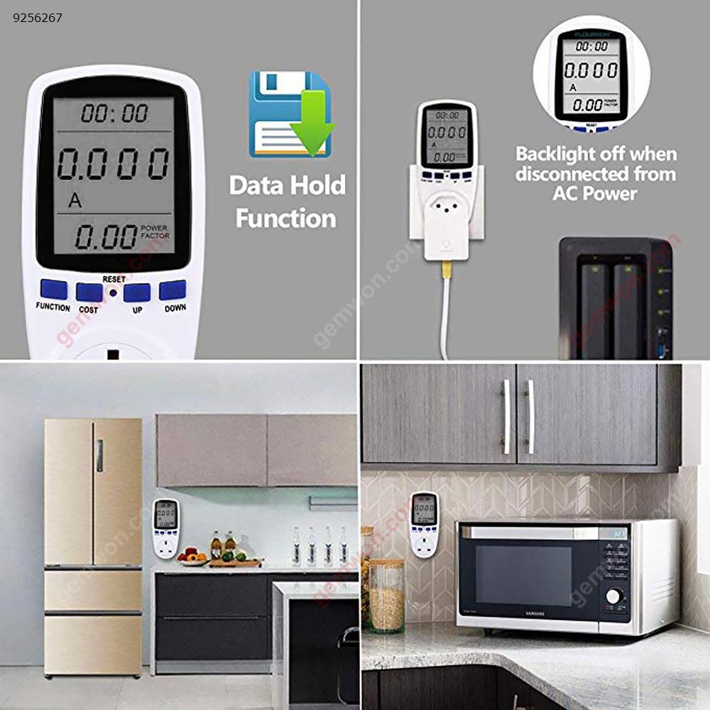 Digital Voltage Wattmeter Power Analyzer Electronic Power Meter Energy Meter Automatic Kwh Power Switch US Switching Power PM001-E