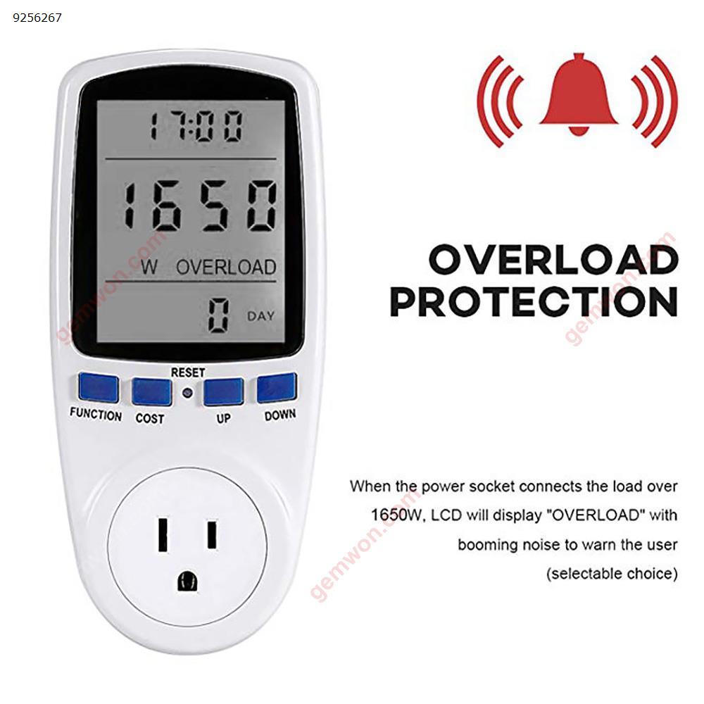 Digital Voltage Wattmeter Power Analyzer Electronic Power Meter Energy Meter Automatic Kwh Power Switch US Switching Power PM001-E