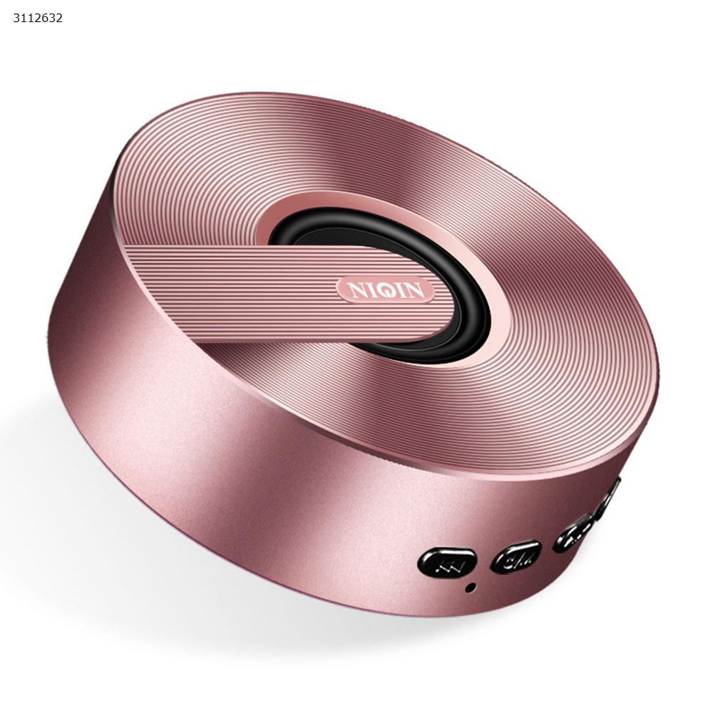 Mini new bluetooth speaker WeChat collection voice broadcaster small steel gun?，rose gold Bluetooth Speakers S1