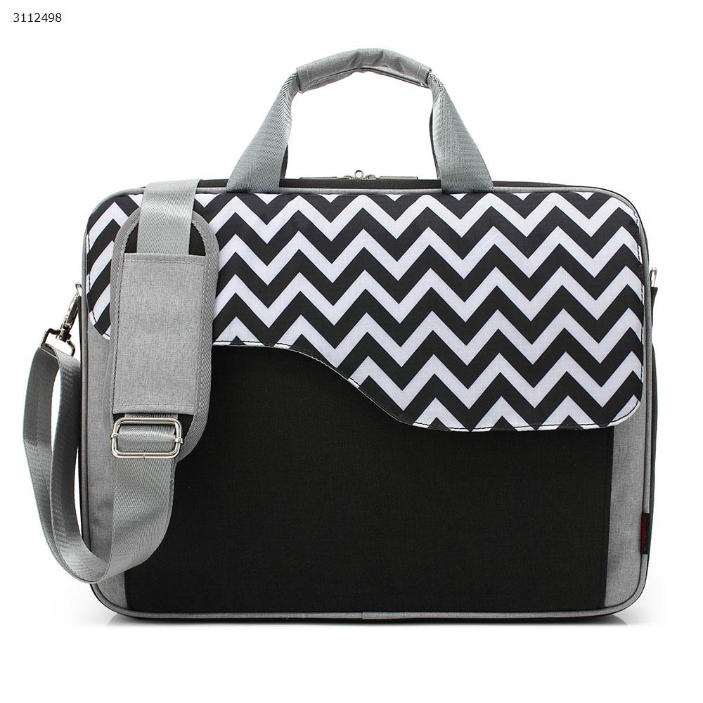 15-inch shoulder bag,  white&black Storage bag CB-3039