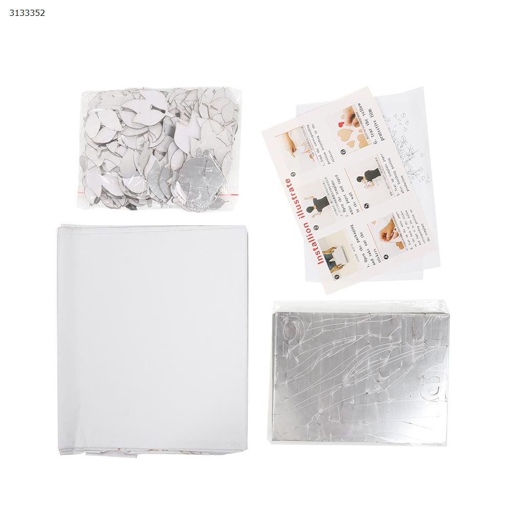 Couple tree 3d three-dimensional acrylic wall stickers living room sofa TV background wall interior room warm decoration -L-Right-Silver Home Decoration L