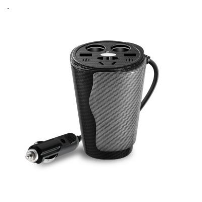 Car inverter 150w water cup type voice control LED colorful atmosphere lamp USB charging converter Car Appliances BZX-150W