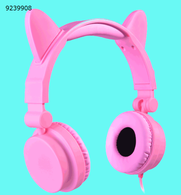 Wireless Bluetooth Earphones Stereo Cute Cat Ear Long Standby Flashing Glowing Noise Cancelling Gaming Sports Earbuds Headset S-192