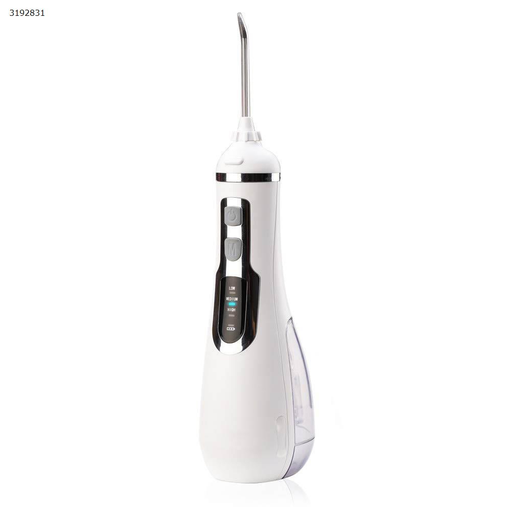 V500 Cordless Water Flosser Teeth Cleaner,Portable Oral Irrigator,IPX7 Waterproof 3-Mode 4 Interchangeable Jet Tips White EU Personal Care  V500