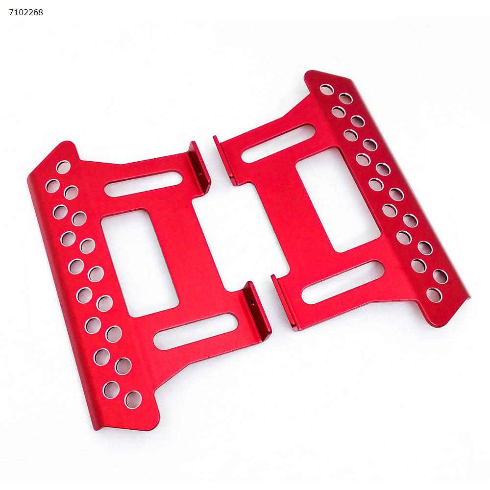 313 frame universal remote control climbing car pedal side pedal metal fittings SCX10 90046 90047 (1 pair)（Red） Repair Parts 313