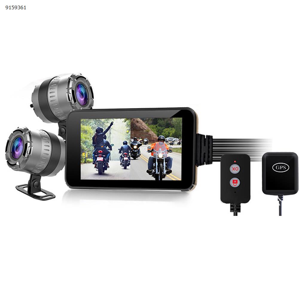 Dual 1080P HD WiFi linkage Host touch waterproof version motorcycle locomotive special vehicle driving recorder Safe Driving MT23