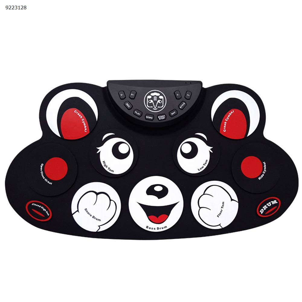 Hand roll electronic drum children's drum Bear pattern G-603 portable ultra-thin silicone pedal  Musical Instruments  G603