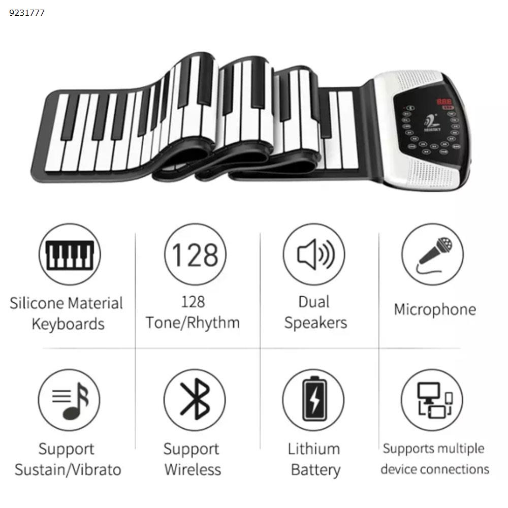 Bluetooth dual speaker 88-key hand roll piano  HUA028-S40-88  Musical Instruments  HUA028-S40-88