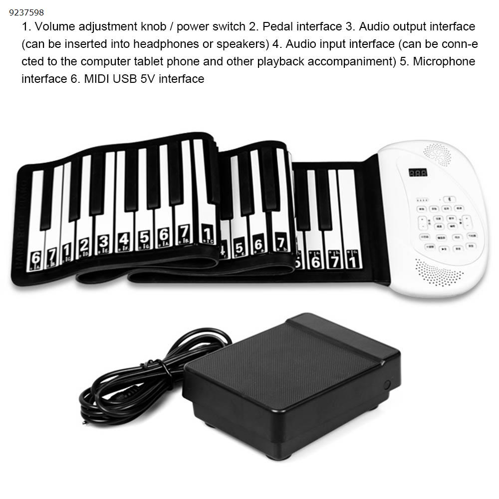 professional roll up usb piano rechargeable piano 61 keyboard   Musical Instruments  HUA028-S10-61