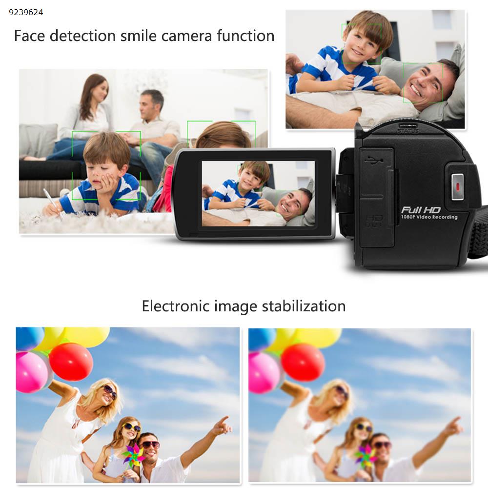 1080 HD Digital Camera Anti-Shake Camcorder Video CMOS Micro Camera Face Detection Function Dmiling Face Photo Camera N/A