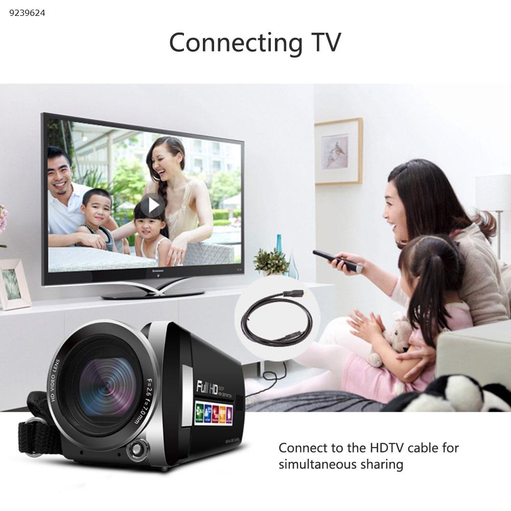 1080 HD Digital Camera Anti-Shake Camcorder Video CMOS Micro Camera Face Detection Function Dmiling Face Photo Camera N/A