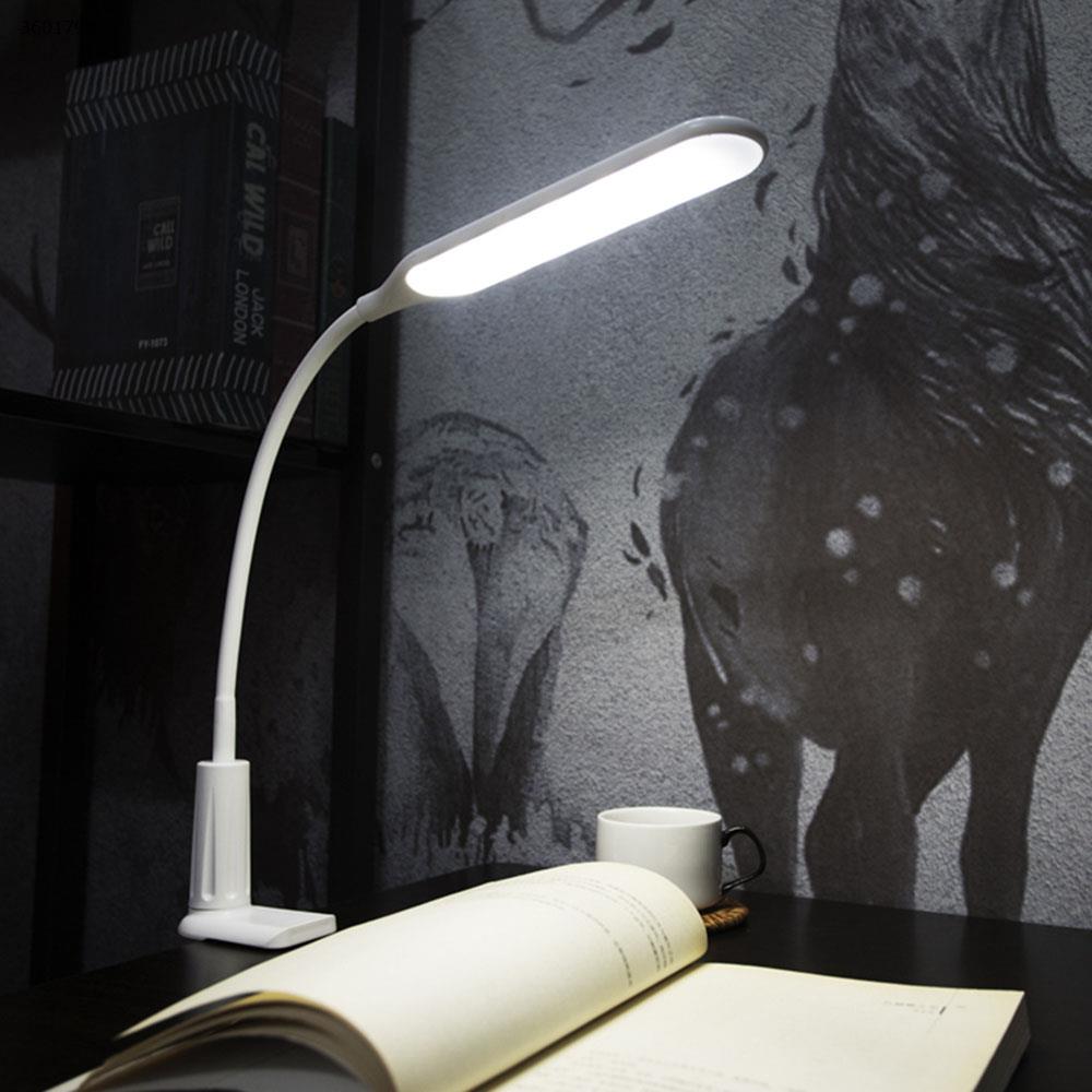 ST-8029 plug-in models creative clip table lamp LED work learning tattoo eye protection table lamp clip USB desk bedroom bedside lamp（Black） table lamp ST-8029