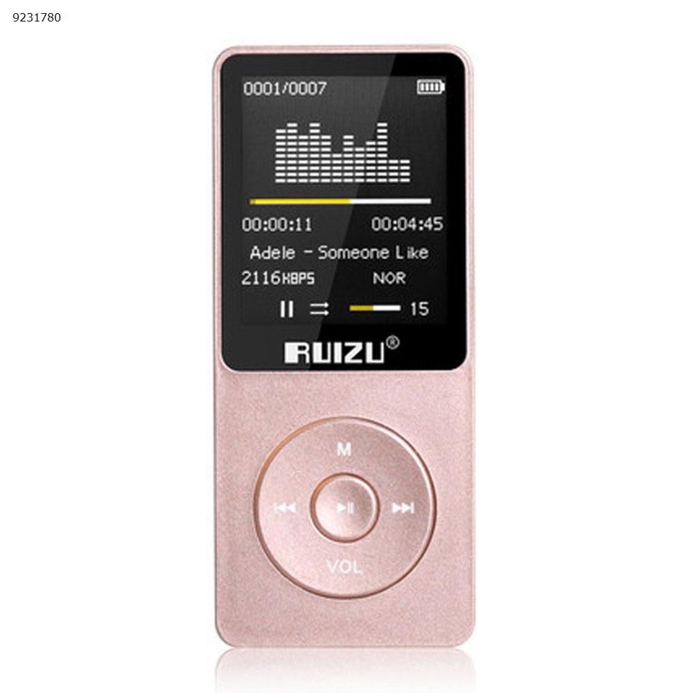 RUIZU X02 Sports MP3 Player Lossless Tape Walkman（Pink 8G） Other X02