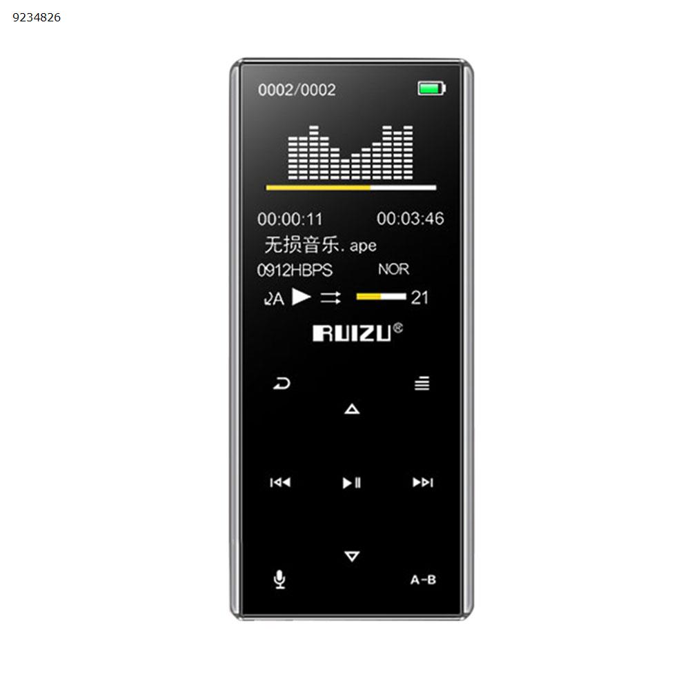 RUIZU D29 touch screen Bluetooth external with step counter function music player mp3 mp4（Silver 8G） Other D29