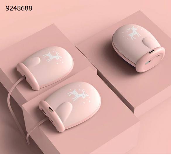 Winter Christmas Gloves Warm Hand USB Mini Portable Recharge Mobile Power（8000 mAh）, pink Electronic Digital N/A
