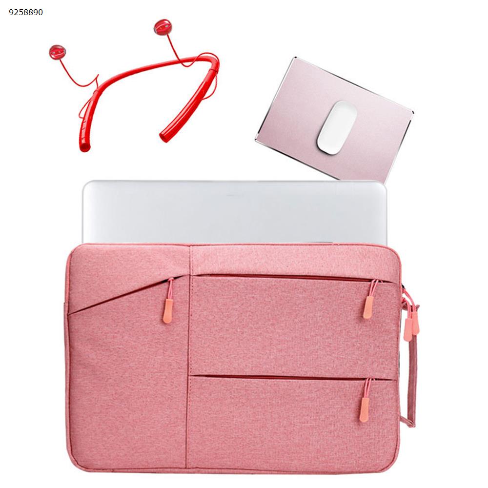 12 INCHES，In the notebook, bold bag Korean version of Apple flat computer bag fashion computer bag,pink Storage bag 12 INCHES