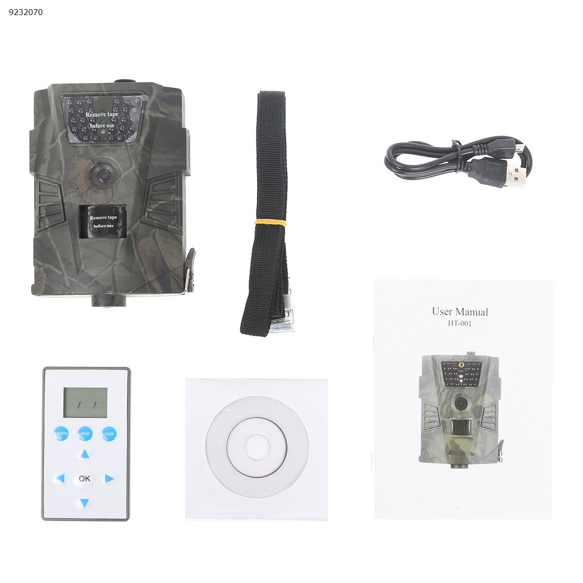 HT-001 Hunting Camera Outdoor Hunting HD Infrared Human Body Sensor Camera Automatic Camera Video Monitoring (Camouflage) Camera HT-001