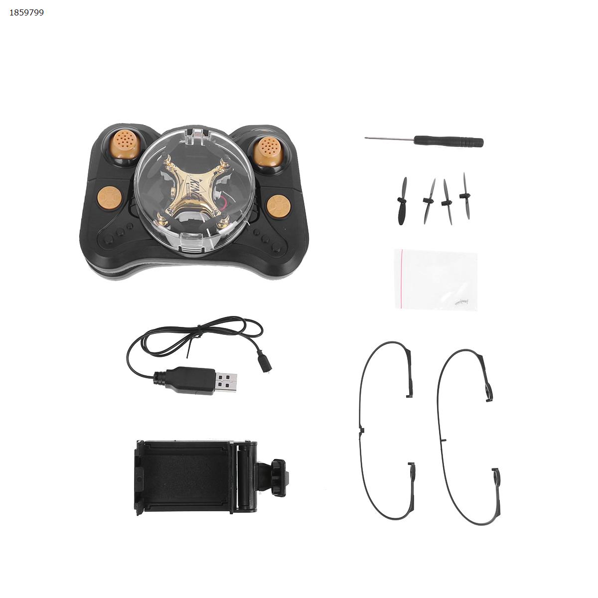 CF-922 Mini Drone 2.4G 4CH 6-Axis 3D Flip Headless Mode Mini Racing Drone Airplane Boy Toy （ Aerial Golden） Drone N/A
