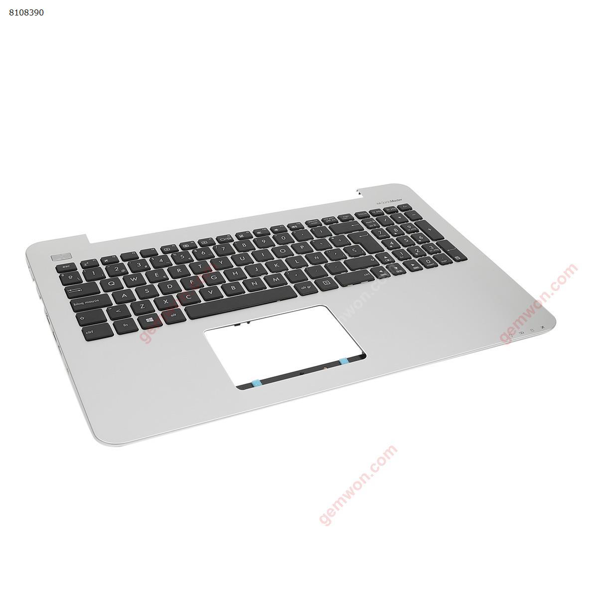 ASUS V555 palmres with SP keyboard case Upper cover Silver Cover N/A