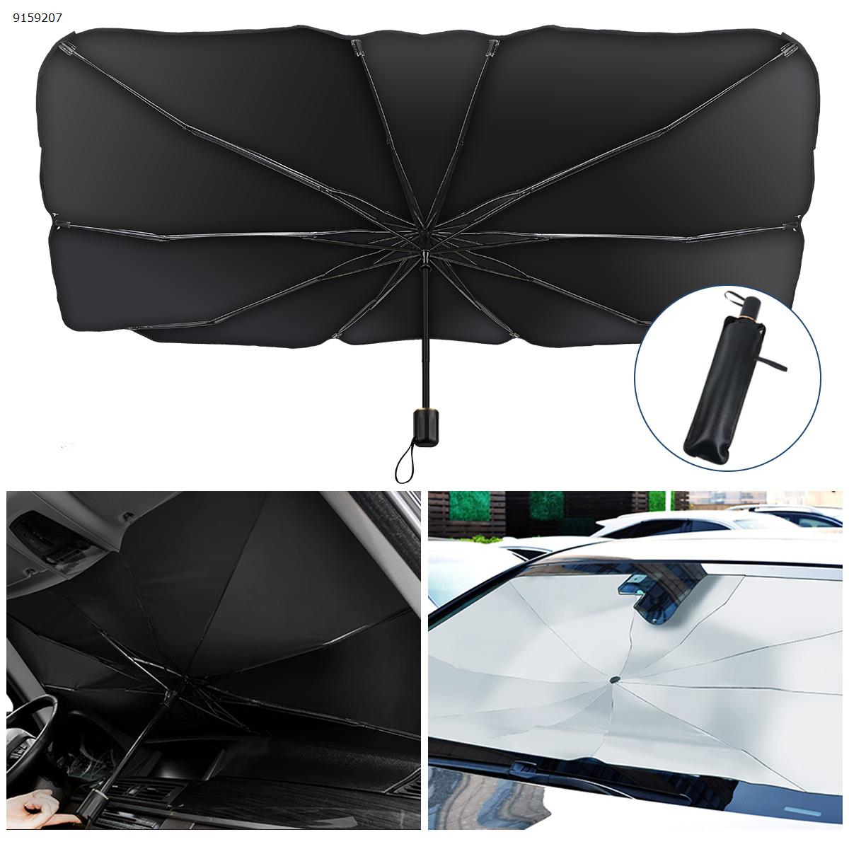 Car sunshade, retractable, sun-proof, heat-insulation and cooling, front windshield, car sunshade umbrella (140*79cm) Other BIG