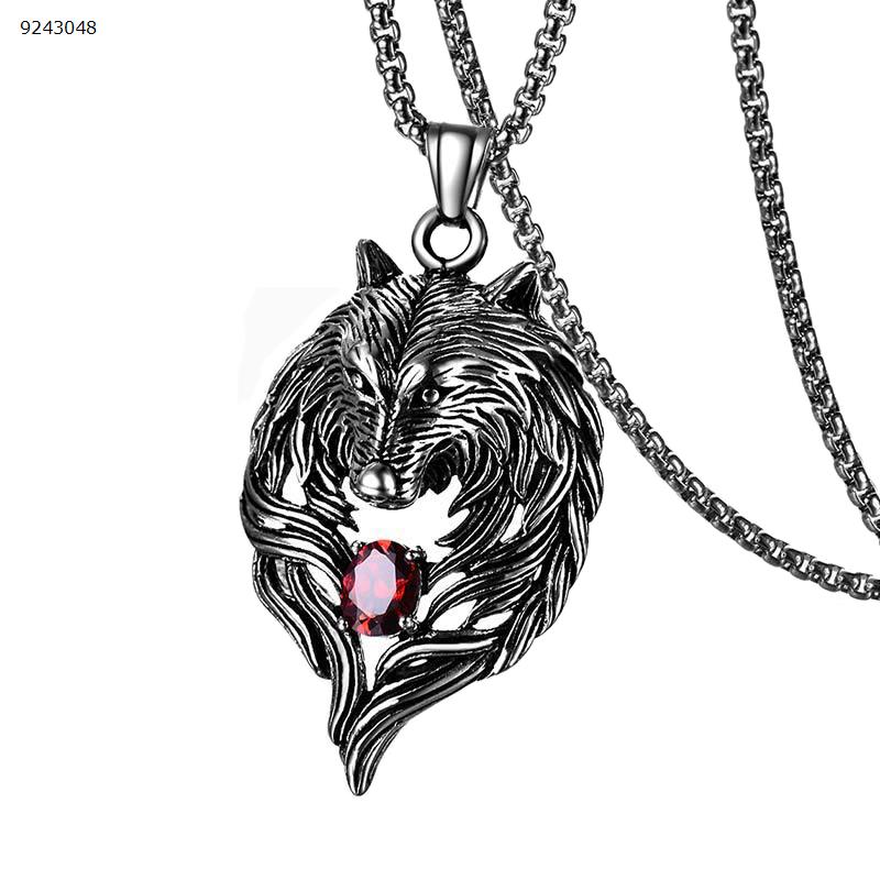 Wolf totem necklace    red Other D06-03