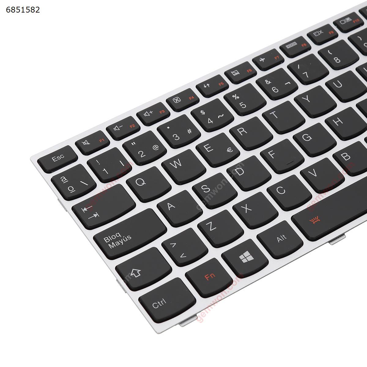 LENOVO G50-70 SILVER FRAME BLACK (Backlit,For Win8)   OEM SP 5N20H03453            V-149420DK1         PK131BJ2B18 Laptop Keyboard (OEM-B)