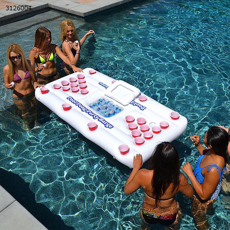 Inflatable beer table with 28 cup holes floating row Water sports equipment FP