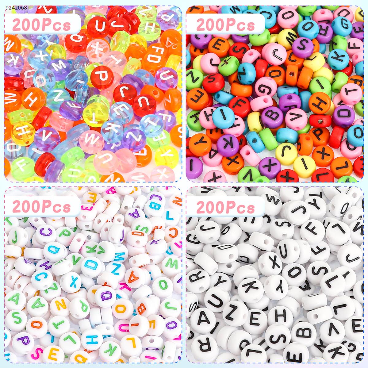 800PCS letter beads 4 colors Other N/A