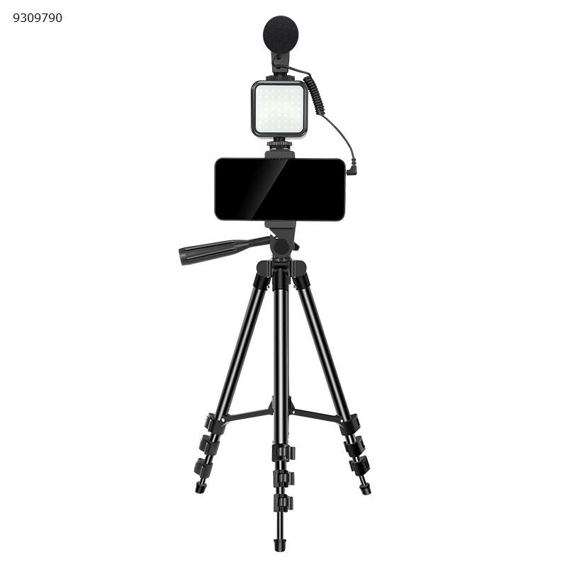 Factory Direct Supply Kit-05lm Video Shooting Led Light Photography Video Vlog Portable Tripod Live Set Black Tripod/Selfie Stick 无