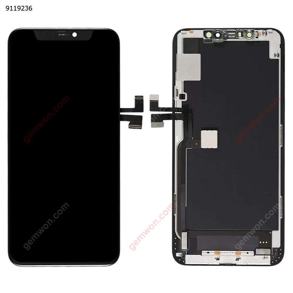 OLED Material LCD Screen and Digitizer Full Assembly with Frame for iPhone 11 Pro Max(Black) iPhone Replacement Parts iPhone 11 Pro Max Parts