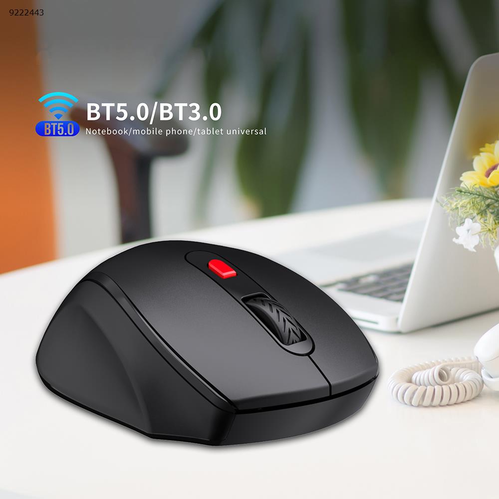 Bluetooth 3.0/5.0 wireless mouse 10 meters silent mouse three gears 1600dpi T67BL black Other T67BL