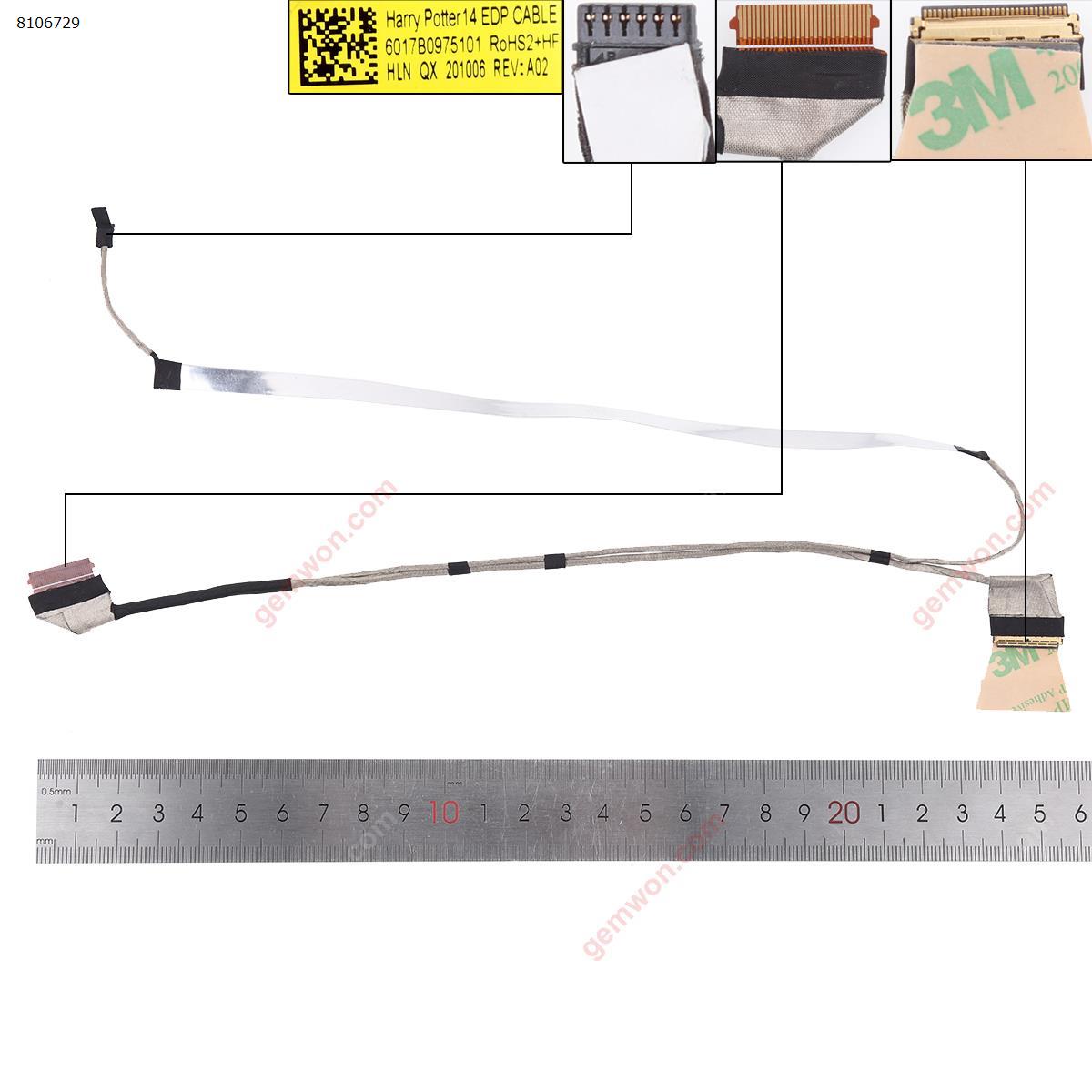 HP  14-CK 14-CM 14-CY 14-DG. LCD/LED Cable 6017B0975101