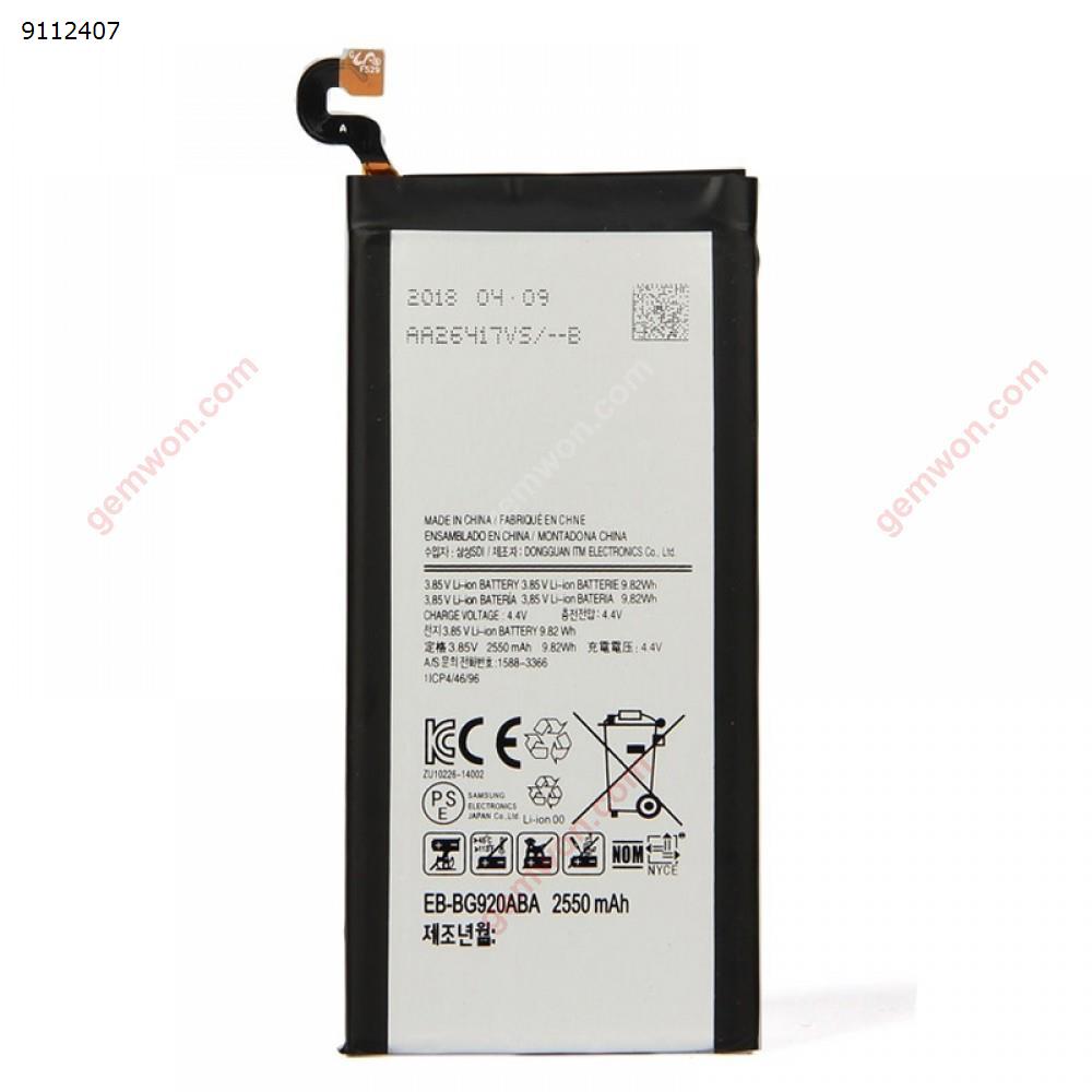 2550mAh Li-Polymer Battery EB-BG920ABE for Samsung Galaxy S6 / G9200 / G9208 / G9209 / G920F / G920I / G920 / G920A / G920V / G920T / G920P