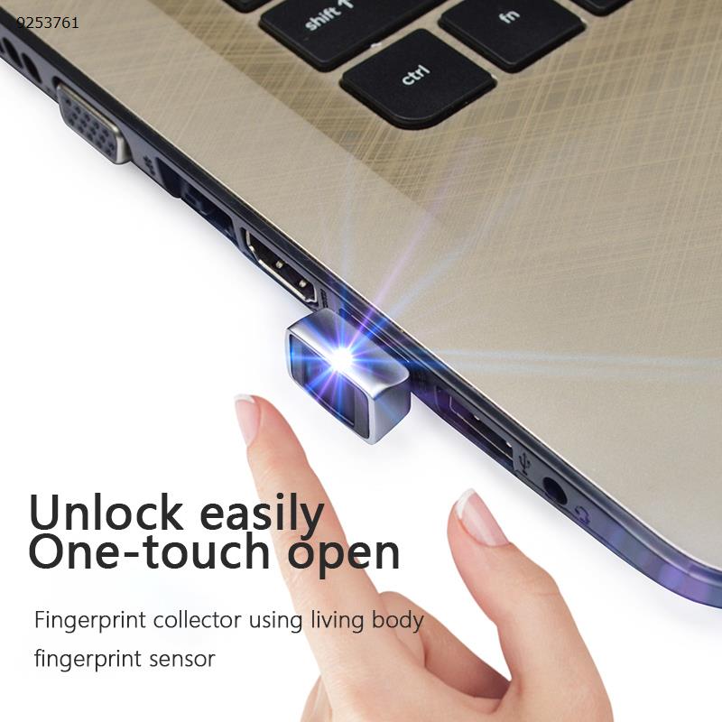 Win11 Computer USB Fingerprint Reader Laptop Desktop Computer Windows Hello Logger Type-c Silver Office Products U9