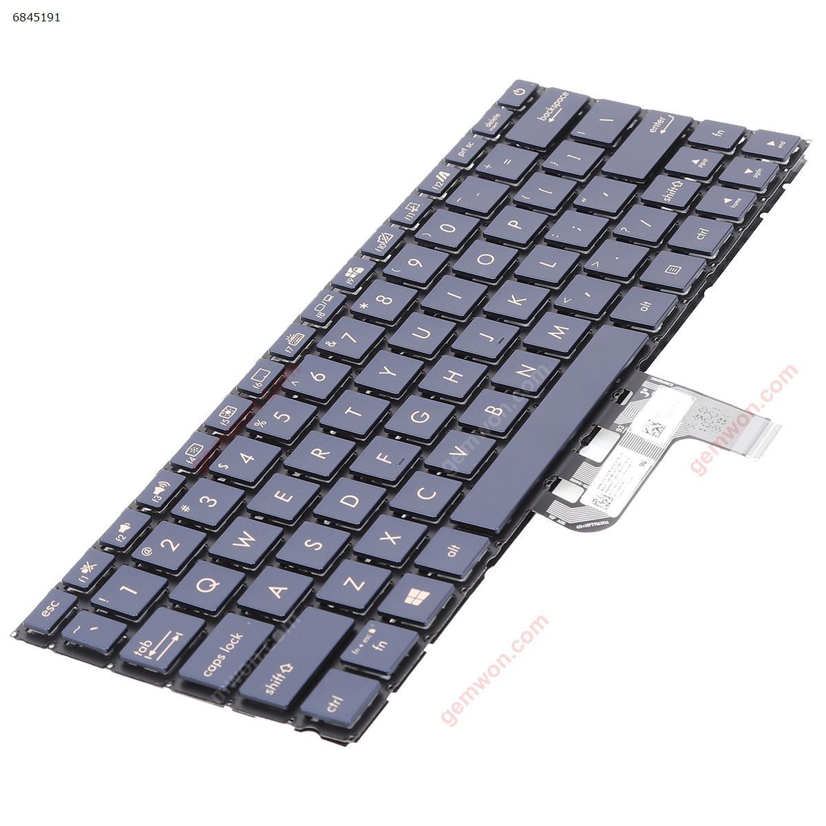 Asus UX334FA UX334FL UX334FLC UX333FAC UX333FLC BLUE (Backlit Win8) US 0KNB8-162LUS00 0KN1-96SUS23 Laptop Keyboard (Original)