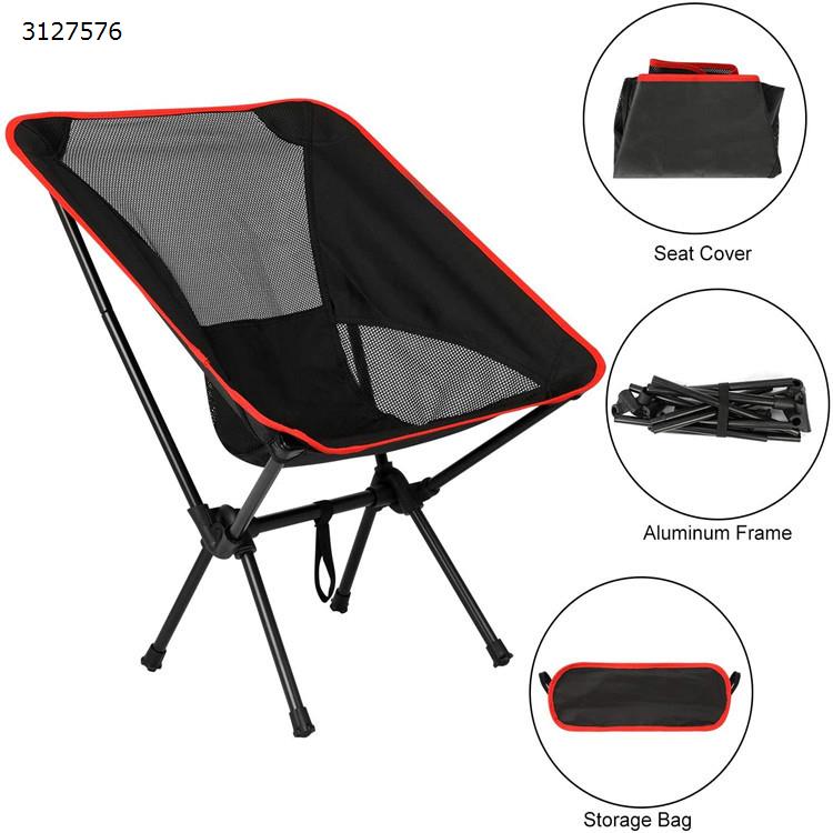 Chaise pliante portable extérieure ultra-légère pêche camping loisirs dos chaise inclinable tube de fer chaise de lune Camping & Hiking YG-YLY