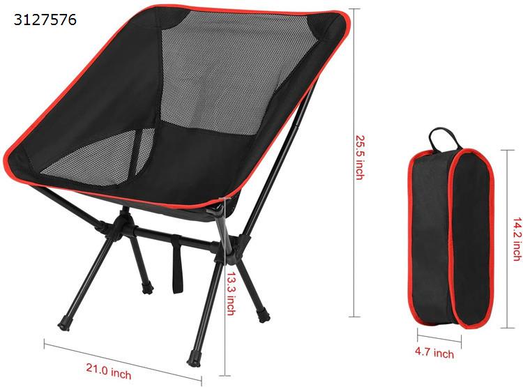 Chaise pliante portable extérieure ultra-légère pêche camping loisirs dos chaise inclinable tube de fer chaise de lune Camping & Hiking YG-YLY