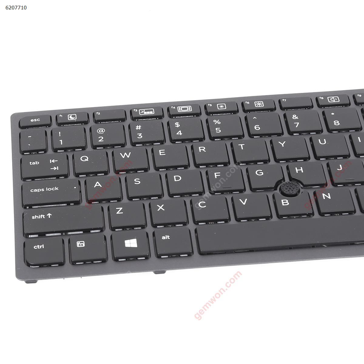 HP ProBook 450 G3 455 G3 470 G3 BLACK FRAME BLACK(Backlit,  With Point Stick, For Win8) US 831023-001           6037B0115301 Laptop Keyboard (OEM-A)