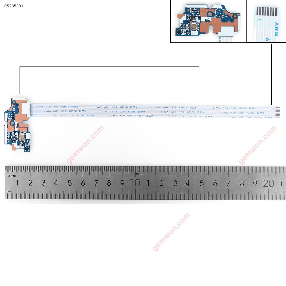 Power Button Board With Cable For ACER  V3-571G V3-531G E1-531 E1-521（long line） Board LS-7912P