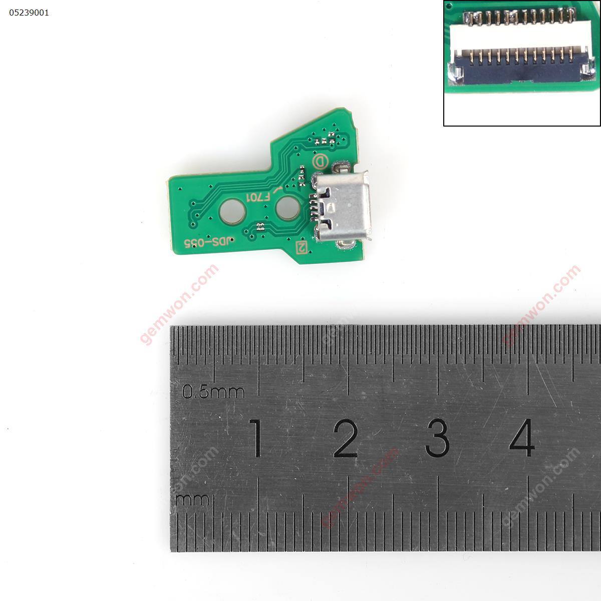 JDS-055 USB Charging Port Socket Board 12 pin flex ribbon cable with PCB Board micro USB For PS4 Controller Board N/A