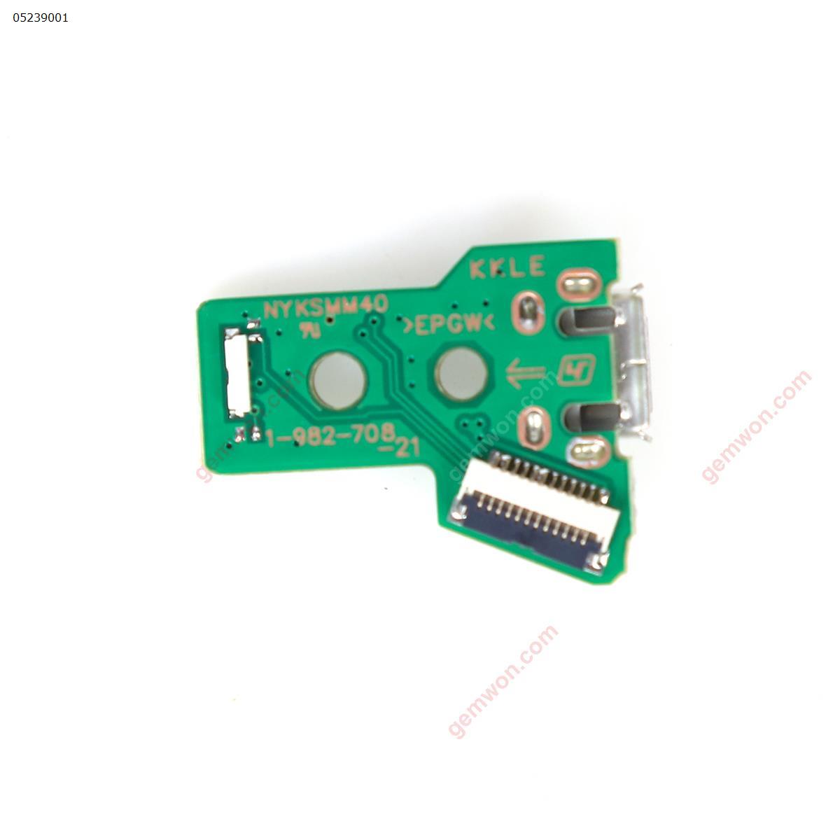 JDS-055 USB Charging Port Socket Board 12 pin flex ribbon cable with PCB Board micro USB For PS4 Controller Board N/A